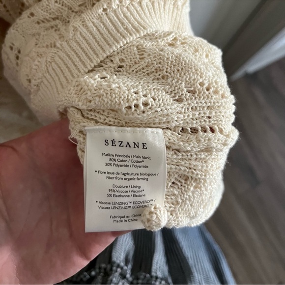 EUC Sézane Salma Dress in Cream - size M - Picture 9 of 10